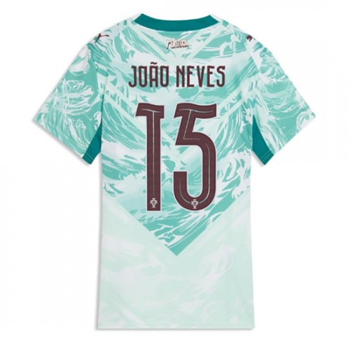 Portugali Joao Neves #15 Vieraspaita Naisten MM-kisat 2026 Lyhythihainen